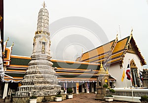 Marble stupa in wat pho royal temple