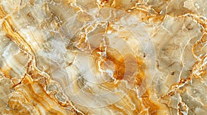 Close up of marble surface with brown and white pattern