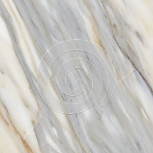 Marble surface with a smooth texture featuring a swirl of gray and