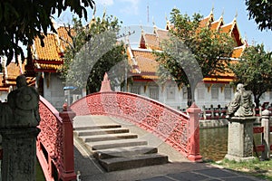 The Marble Temple bridge, Bangkok, Thailand