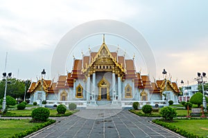 Marble Temple, Wat Benchamabophit, Bangkok, Thailand.