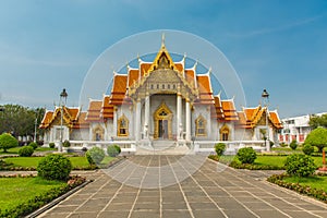 The Marble Temple or Wat Benchamabophit temple, Bangkok Thailand