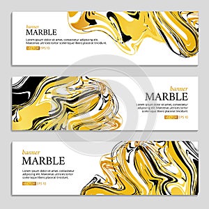 Marble texture banner