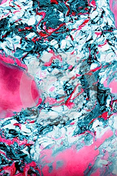 Marble texture concept art dynamic lighting hyper detailed intricate detailed color gradient blue, pink haze, Ai generated