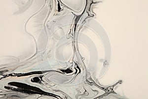 Marble texture grain painting wall. Art Abstract flow pour acrylic color. Wave stain blot background