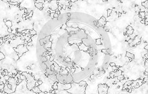Marble texture. Natural grey swirls and ripples on white background. Abstract pattern