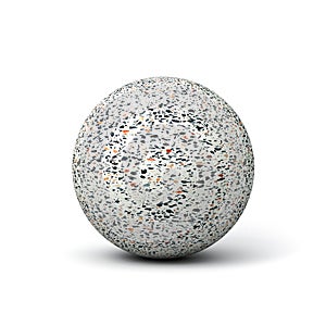 Marble texture sphere ball isolated on white background