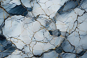 Marble Texture With Veins And Intricate Patterns. Generative AI photo