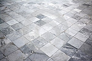 Marble tile floor background.