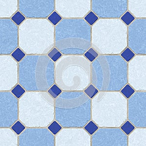 Marble tiled floor tiles