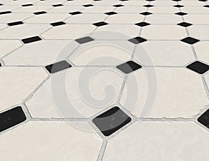 Marble tiled floor tiles