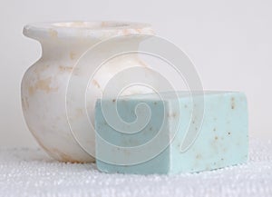 Marble Vase and Soap