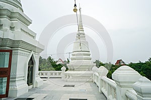 Marble walkway on pagoda in temple