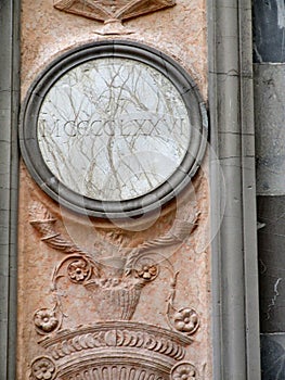 Marble year and relief carving