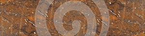 Marbled background banner panorama - High resolution abstract gray brown orange rusty marble granite polished natural stone