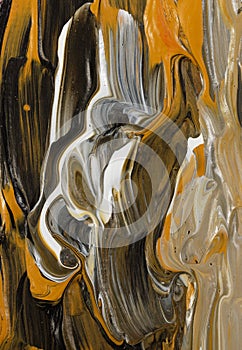 Marbled Brush-Strokes seen close