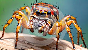 Marbled orbweaver orb weaver pumpkin spider