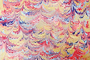 Marbled paper artwork