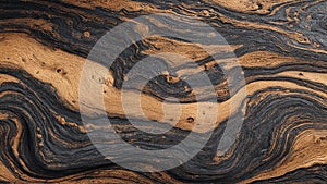 Marbled surface with swirling patterns