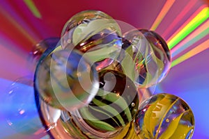 Marbles and CDs disco space