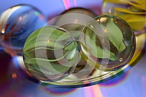 Marbles and CDs disco space