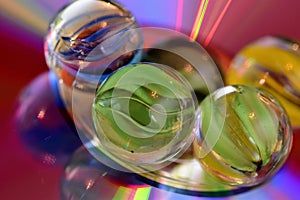 Marbles and CDs disco space