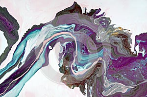 Marbling. Marble texture. Paint splash. Colorful fluid. Abstract colored background. Raster illustration. Colorful abstract painti