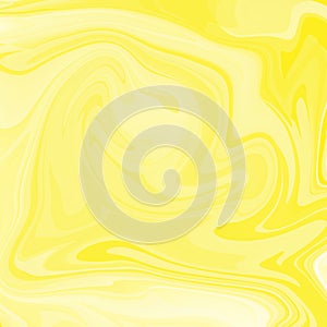 Marbling. Marble texture. Paint splash. fluid design. Abstract colored background. Yellow and white colored texture. Raster