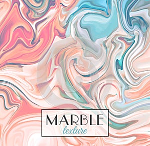 Marbling. Marble texture. Vector abstract colorful background. Paint splash.