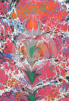 Marbling multicolor textile, mixture pattern, background design, digital