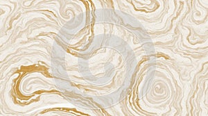 marbling texture design. Beige and golden marble pattern. Fluid art.