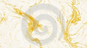 marbling texture design. Beige and golden marble pattern. Fluid art.