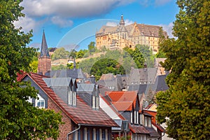 Marburg Cobblestone Street, Germany photo