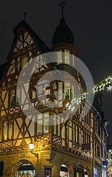 Marburg at night, Germany