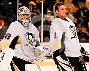 Marc-Andre Fleury and Brent Johnson Peguins (NHL)