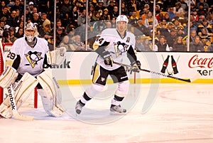Marc-Andre Fleury and Brooks Orpik (44)