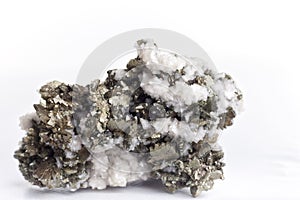 Marcasite on white background.