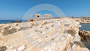 Marcello beach and Agios Fokas - Cyclades island - Aegean sea - Paroikia Pariki