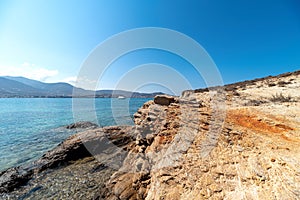 Marcello beach - Cyclades island - Aegean sea - Paroikia Parikia Paros - Greece