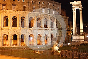 Theatre of Marcellus by night photo