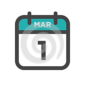 March 1 Calendar Day or Calender Date for Deadlines or Appointment