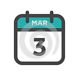 March 3 Calendar Day or Calender Date for Deadlines or Appointment