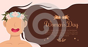 March 8th international women`s day celebration background