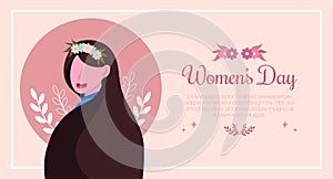 March 8th international women`s day celebration background