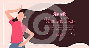 March 8th international women`s day celebration background