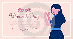 March 8th international women`s day celebration background