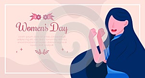 March 8th international women`s day celebration background