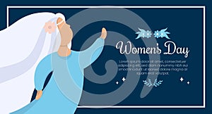 March 8th international women`s day celebration background