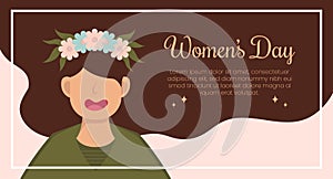 March 8th international women`s day celebration background