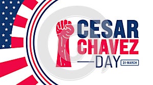 March is Cesar Chavez Day background template. Holiday concept. use to background, banner, placard, photo